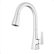 Pfister Maximillion 15.1875 in. H Pull Down Sprayer Faucet w/ 360 Swivel Chrome picture