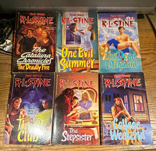R.L. Stine Fear Street Lot of 6 Paperback Horror Young Adult Fiction Novels picture