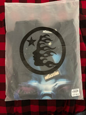 HELLSTAR Men’s M Black Graphic Logo Print Crew Neck Short Sleeve T-Shirt picture