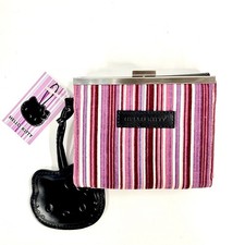 Hello Kitty 2004 Y2K Clutch Wallet Leather Charm Nakajima Sanrio NOS picture