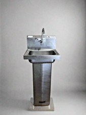 ADVANCE TABCO HEAVY DUTY COMMERCIAL HAND WASH SINK FREE STANDING picture