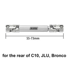 Injora Universal Stainless Steel Center Driveshaft 55-73mm Rear INJSCX24-181-53 picture