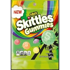6x Skittles Gummies Sour Candy Peg Bag Bulk Sweet Snack Treats New 5.8oz picture