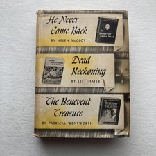 Vintage 1954 He Never Came Back Dead Reckoning Benevent Treasure HC DJ Mystery picture