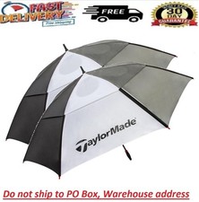 Taylormade 68-Inch Auto Open Vented Golf Umbrella, Black/White picture
