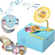 Toddler Phonograph with 96 Music Learning Cards, Educational Gift picture