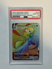 Pokemon TCG | Gardevoir VMAX 076/073 Champion's Path Rainbow Rare | PSA 10 picture