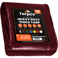 Tarpco Safety Extra Heavy Duty Tarp 14 Mil Waterproof Tarpaulin Cover Resistant picture