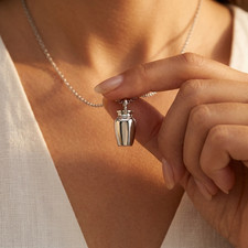 Urn Necklace for Ashes Cremation Vial Pendant Memorial Keepsake Jewelry Gift US picture