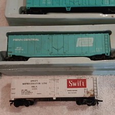 Bachmann Tyco HO 1:87 8pc Penn Central Mixed Lot Box Hopper Tank Reefer picture