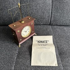 Vintage Horolovar Ignatz Flying Pendulum Clock 1960s Original Box Untested picture