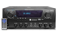 TECHNICAL PRO RXM7BT 1000W HOME RECEIVER BLUETOOTH AMPLIFIER AMP - BLACK picture
