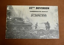 37th Division b/w booklet,  WW2, prepared for 1946 reunion-Toledo, Ohio, 16 pp. picture