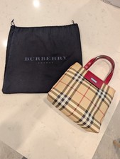 🔥Authentic Burberry London Nova Check Canvas & Leather Mini Tote Bag (NWOT)🔥 picture