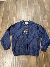 Vintage Detroit Tigers MLB Genuine Merchandise Pullover Jacket Men’s Size L Blue picture