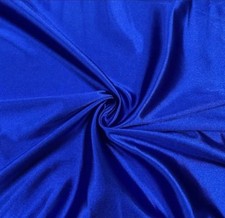 Royal Blue Silky Stretch Charmeuse Satin, Soft Silky Fabric  by the Yard, 60