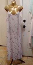 Vintage Nightgown Petra Fashions Large Long Purple Floral Gown picture