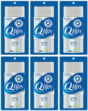 Q-tips Cotton Swabs Original Cotton Swab Made With 100% Cotton 375 Count-6 Pack picture