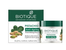 Biotique Face Pack Pistachio Anti Ageing Nourishing for All Skin Types 50gm picture