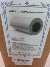 imtfzct 13 in x 328 ft Sublimation Paper Roll Up To 225° NEW IN BOX picture