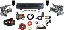 airmaxxx 480 Chrome Air Compressors & Tank Complete 3/8 Air Ride Management Kit picture