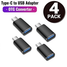 4 Pack USB-C 3.1 Male to USB A Female Adapter Converter OTG Type C Android Phone picture