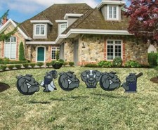 Bulldog Mascot Yard Accessory, Large, Bulldog Yard Signs, Various Colors picture