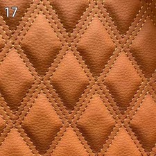 100x158cm Faux Leather Quilted PVC Fabric Car Interior Upholstery Mat picture