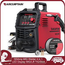 ARCCAPTAIN 165A MIG Welder 4 in 1 LED Display MIG/Lift TIG/Stick Welder Machine picture
