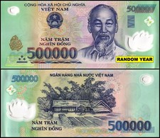 Vietnam 500,000 Dong VND Banknote, P-124, UNC, Polymer USA SELLER COA 1 note picture