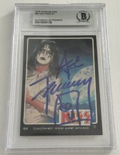 Ace Frehley Signed Auto Slabbed 1978 Kiss Card Beckett BAS picture