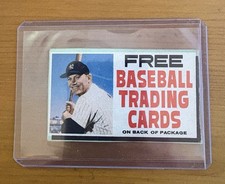 Mickey Mantle 1962 Post Cereal •• Cut From the Box Front Plus Stamps On Back picture
