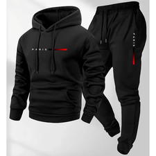 2025 Men's Autumn Winter sportswear set Men's hooded sweatshirt long pants set picture