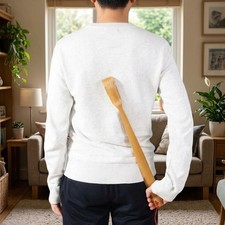 Natural Bamboo Back Scratcher Long Reach Pick Itch Relief Tool Portable US picture