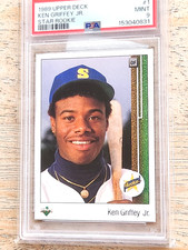 1989 Upper Deck Star Rookie Ken Griffey Jr. Well Centered #1 PSA 9 picture