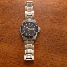 2007 Bulova Marine Star 200m Dive Watch Blue Dial C8671142 41mm Case New Battery picture