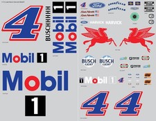 1/12 scale Kevin Harvick Mobil 1 Ford Mustang RC Car Clear Vinyl Sticker Sheet picture