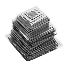 BGA Rework Net,130pcs BGA Universal Reballing Rework Net Stencils Steel Templ... picture