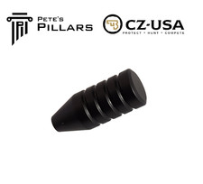 Pillar CZ 455 457 Slim Smooth Grooved Bolt Knob Billet Aluminum Black PP4SG picture