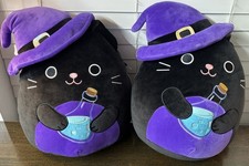 NWT Squishmallow Autumn Halloween 2025 Witch Cat W Potion 12