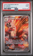 Blaziken 2025 Pokemon Dri En-Destined Rivals #192/182 Illustration Rare PSA 9 A picture