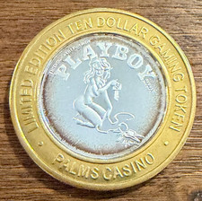 PALMS Casino Resort $10 Silver Strike 2006 Playboy Playmate with Key .999 Silver picture