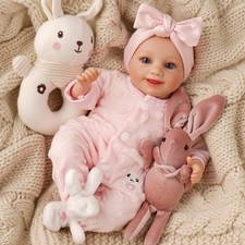 BABESIDE 12 Inch Lifelike Reborn Baby Dolls Realistic Baby Doll Sweet Full Vi... picture