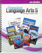 NEW Abeka Language Arts 5 Curriculum Lesson Plans homeschool parent 5th Grade picture