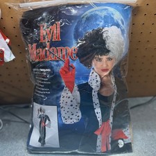 Karnival Costumes Evil Madame Women XL Black White Dalmatian Villain Set 81030 picture