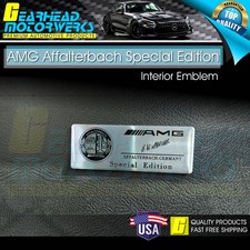 Affalterbach Metal Emblem Black Aluminum AMG Special Edition Interior Side Badge picture