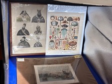 Three Antique Chinese Theme Prints - 1850s to 1880s picture