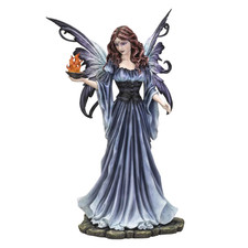 PT Pacific Trading Fairies Cold Cast Resin Winged Fairy with a Plate of Fire picture