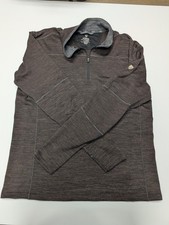 Kuhl Revel Quarter Zip Fleece Sweater Mens XL Brown Heather Hiking Pullover picture