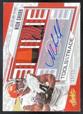 2023 Absolute Tools of the Trade Materials Triple Prime #NC Nick Chubb Auto /25 picture